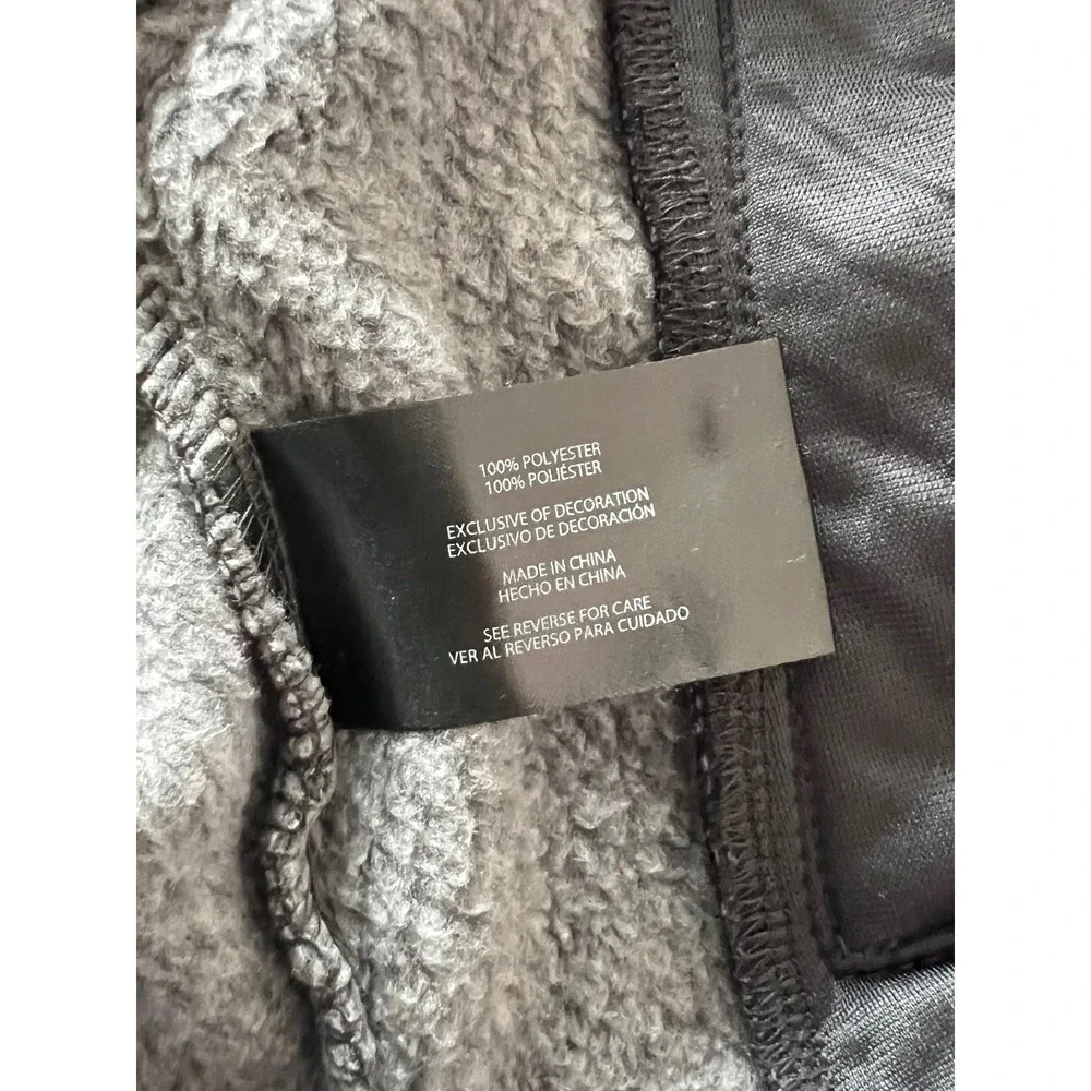 Eddie Bauer Mens XL Sweater Fleece Shirt Jacket Heather Ebony Gray NWT